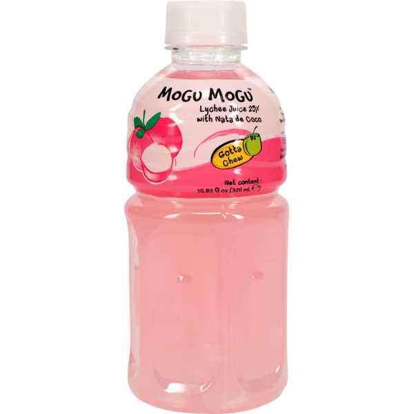 Mogu Mogu Lychee Flavored Drink 320ml - MoguMogu椰果飲料-荔枝味 320毫升