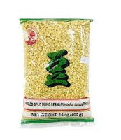 Cock Brand Peel Split Mung Bean 400G - 鸡牌开边豆半400G