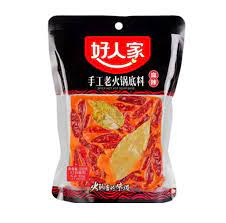 Hao Ren Jia Mild Spicy Hot Pot Soup Base 228G - 好人家微辣底料220G