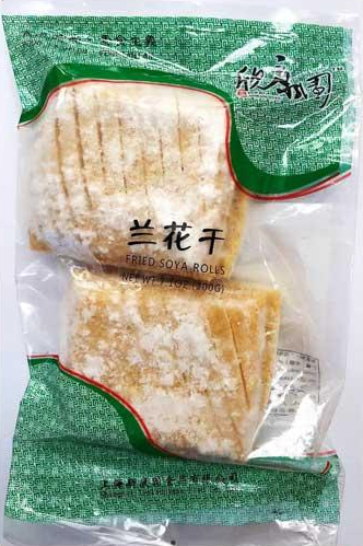 XKY Frozen Fried Soy Rolls 200g - 欣康园兰花干200克