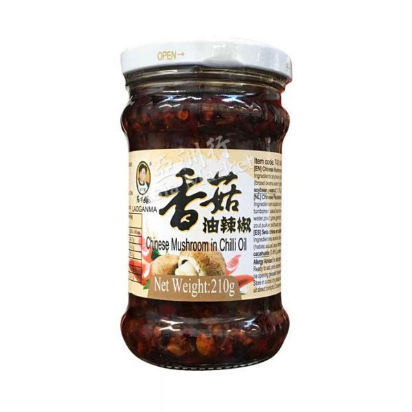 Lao Gan Ma  Preserved Chilli W/ Mushroom 210G